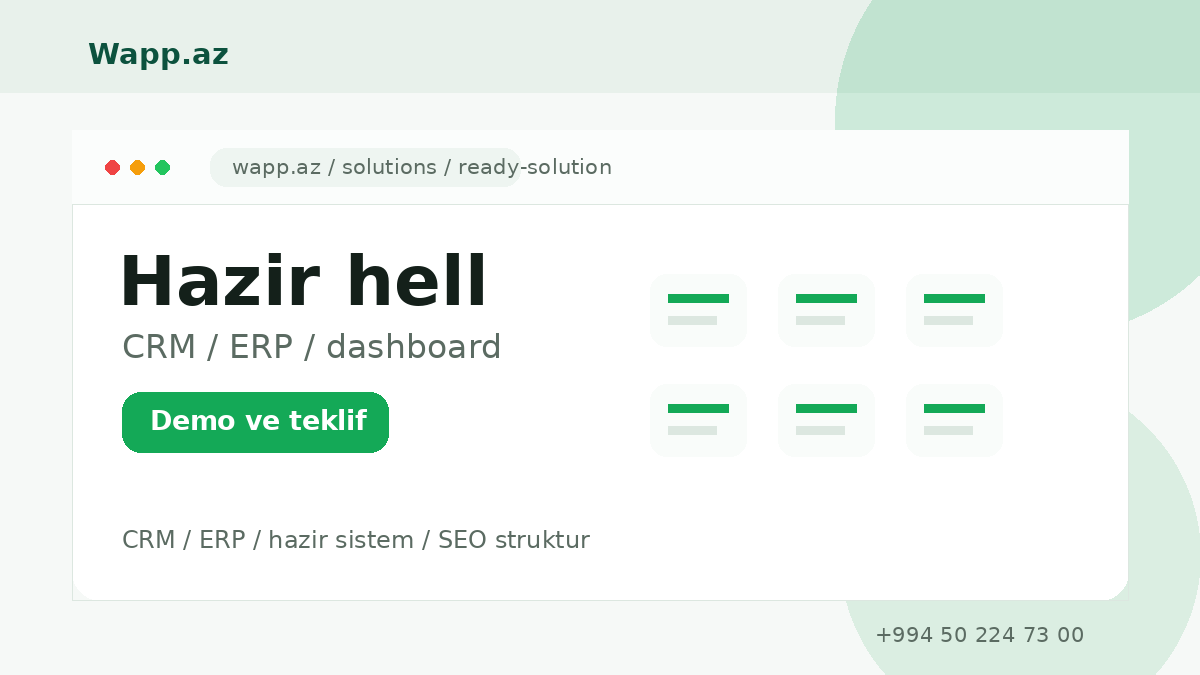 Hazır həll ilə fərdi hazırlıq arasında seçim necə edilir? - Wapp.az praktik məqalə